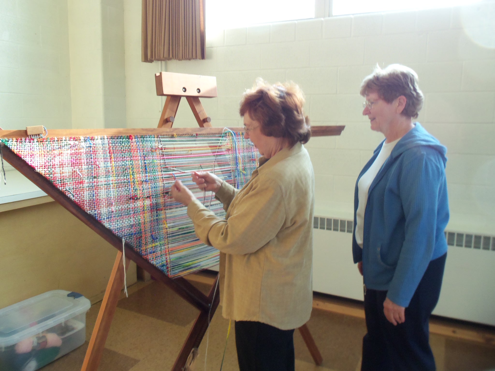 Weaving in process